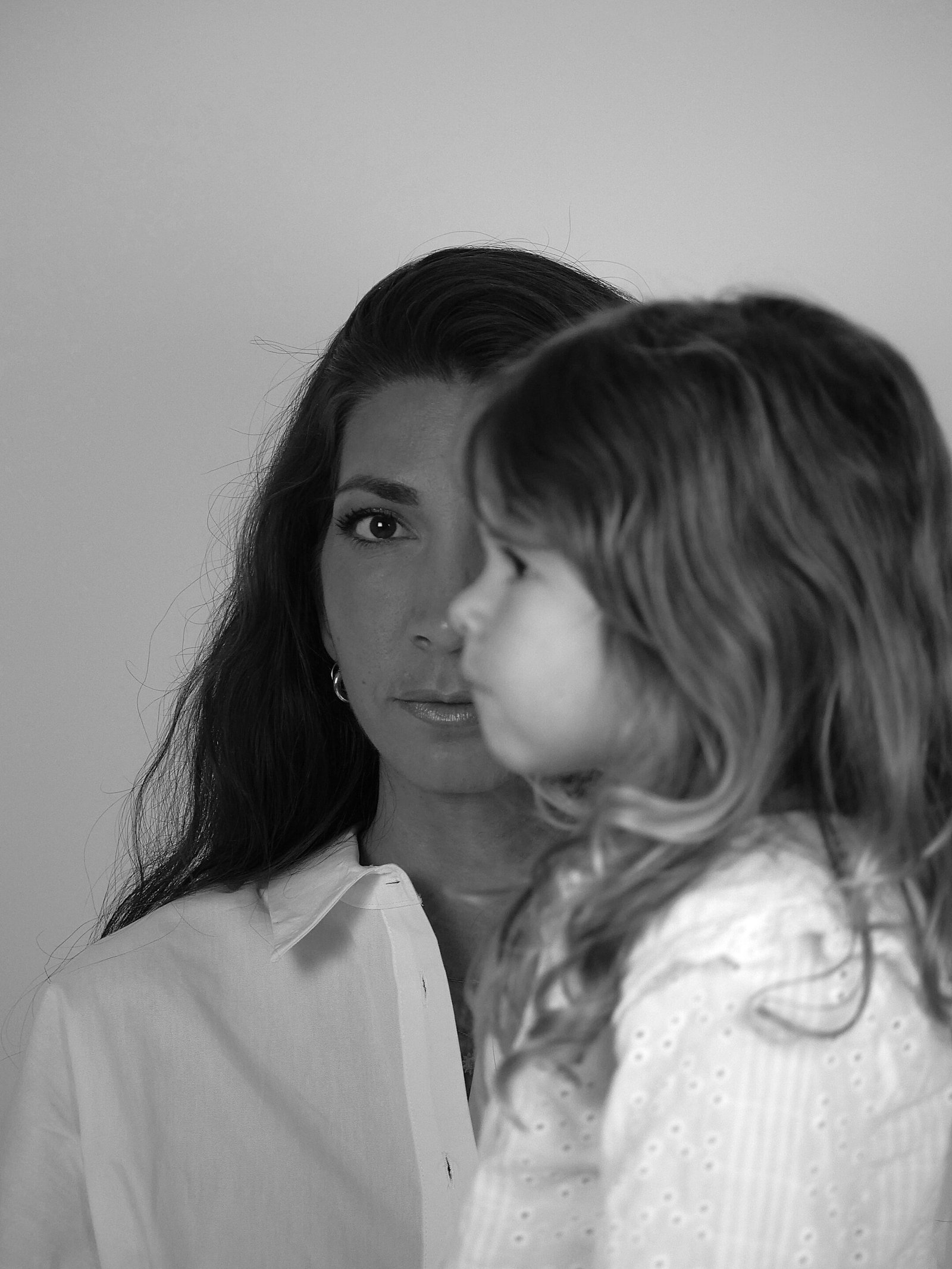 Photo de famille portrait d'une maman et son enfant
